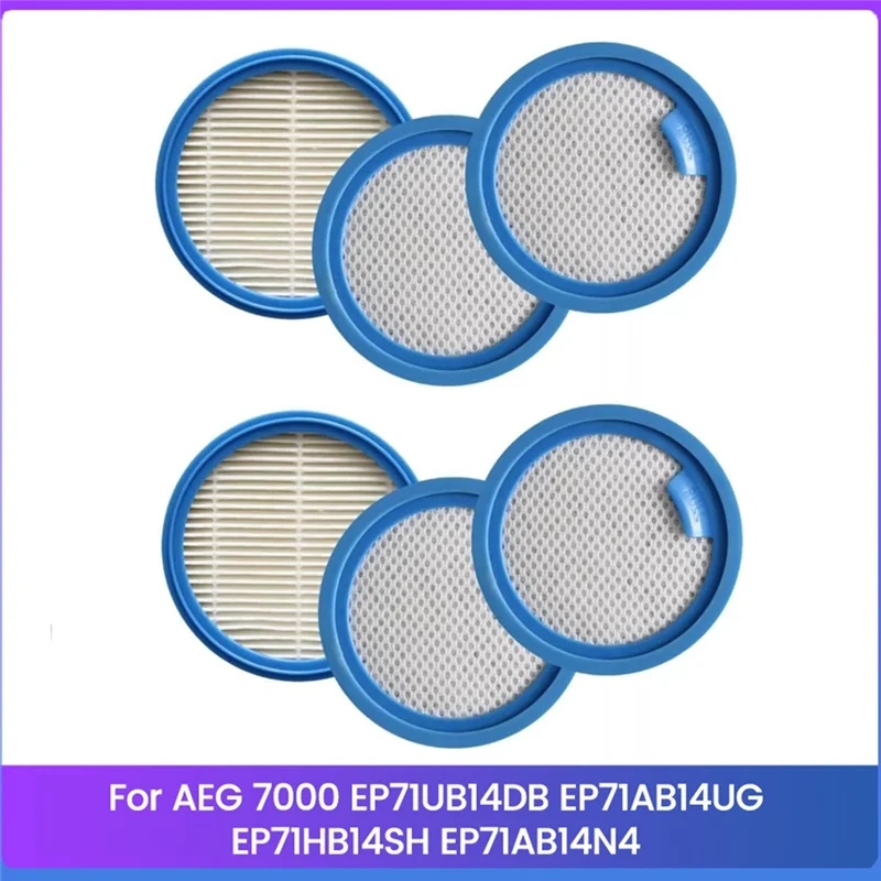 【الكعكة الساخنة】6 قطع فلتر بديل Foraeg 7000 مكنسة كهربائية لاسلكية EP71UB14DB EP71AB14UG EP71HB14SH EP71AB14N4