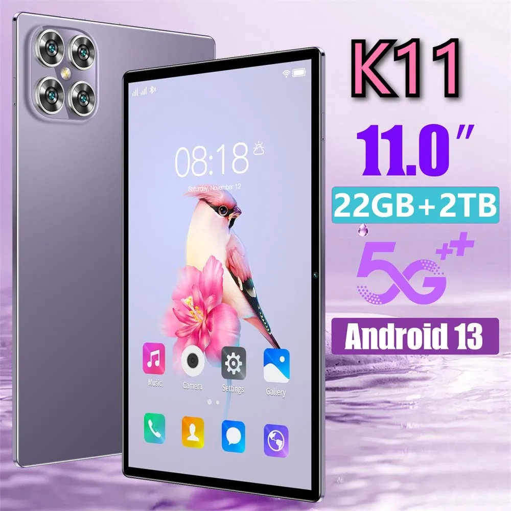 

Планшет, новая глобальная версия K11, оригинальные планшеты, 11 дюймов, Android, 22 ГБ + 2 ТБ, вкладка 5G, двойная SIM-карта, игровой Wi-Fi, детский умный планшетный ПК, 10000 мАч