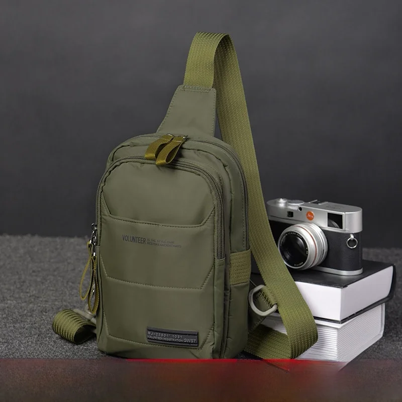 volunteer-new-men's-fashion-canvas-chest-bag-sports-crossbody-bag-multifunctional-casual-canvas-front-bag-leisure-handbag