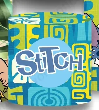 Lilo & Stitch Round Backdrop Child Birthday Backdrop Lilo Stitch Cylinder Cover Baby Shower Decorations Photo Studio Props