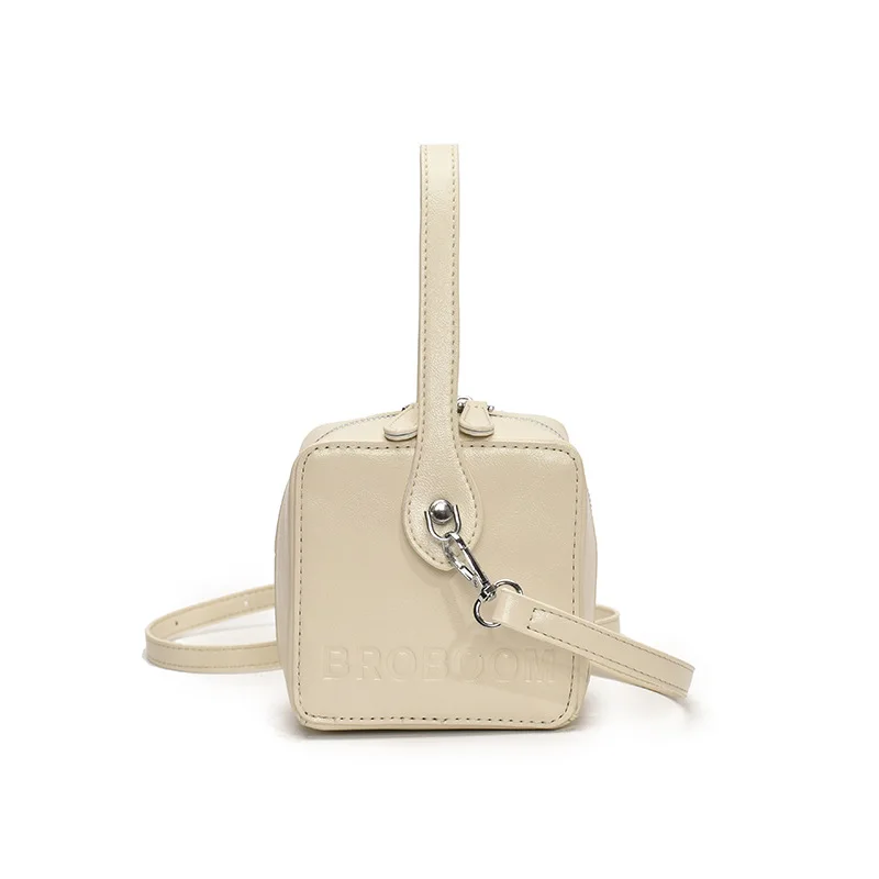 

Fashion Small Square Bag Women's Casual Letter Mini Handbags Retro Versatile PU Crossbody Bags Commuting Shoulder Pouch