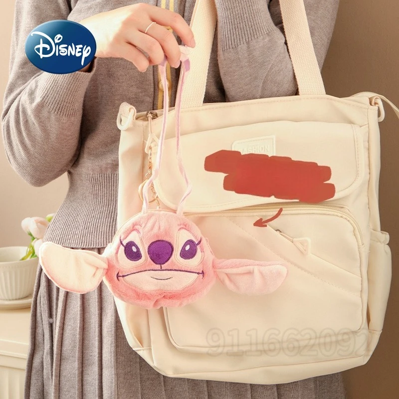 Disney New Pendant Plush Coin Purse Cartoon Fashion Plush Coin Purse Luxury Brand Original Mini Storage Coin Purse High Quality
