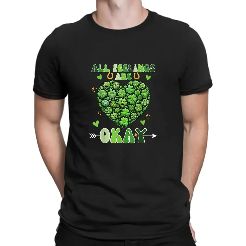 NEW Mental Health Saint Patrick’s Awareness Emotional Counselor T-Shirt High Quality 100%Cotton Short Sleeve