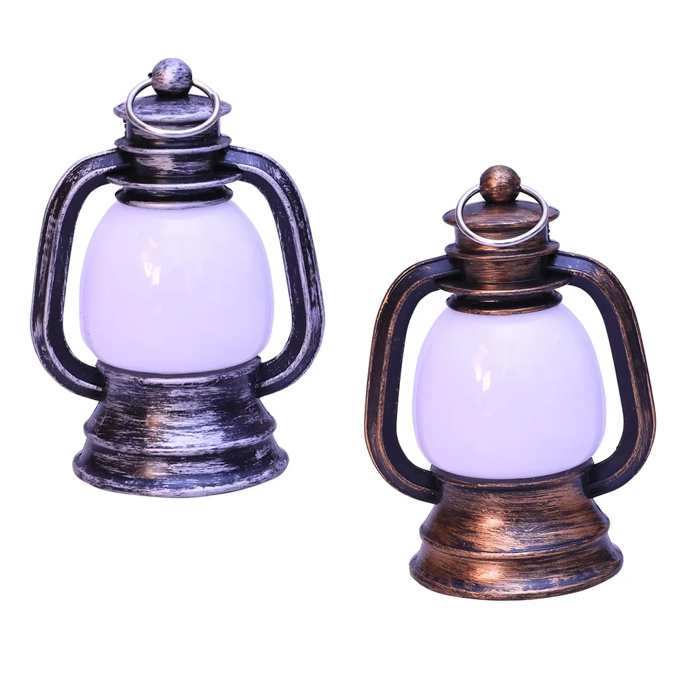 2 Pcs Home Decor Lantern Small Lamp LED Hanging Lights Lamps Household Chandelier Decorative