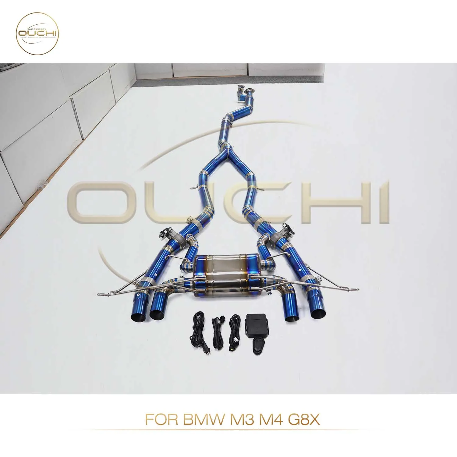 

Performance catback for BMW M3 M4 G8X OUCHI Titanium Exhaust System customization with valve Muffler