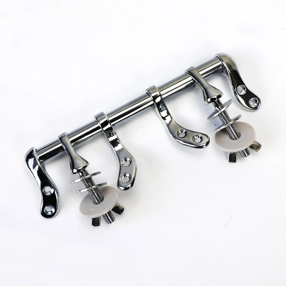 

1 комплект петель для сиденья унитаза, хромированные металлические петли, простая замена для базовой установки сиденья унитаза, аксессуары для ванной комнаты