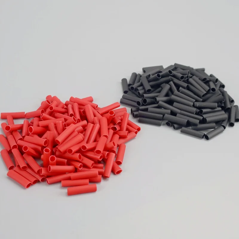 50 قطعة نموذج الطائرات أنبوب الانكماش الحراري أنبوب العزل أحمر/أسود العزل الكهربائي والإصلاح واتصال الأسلاك