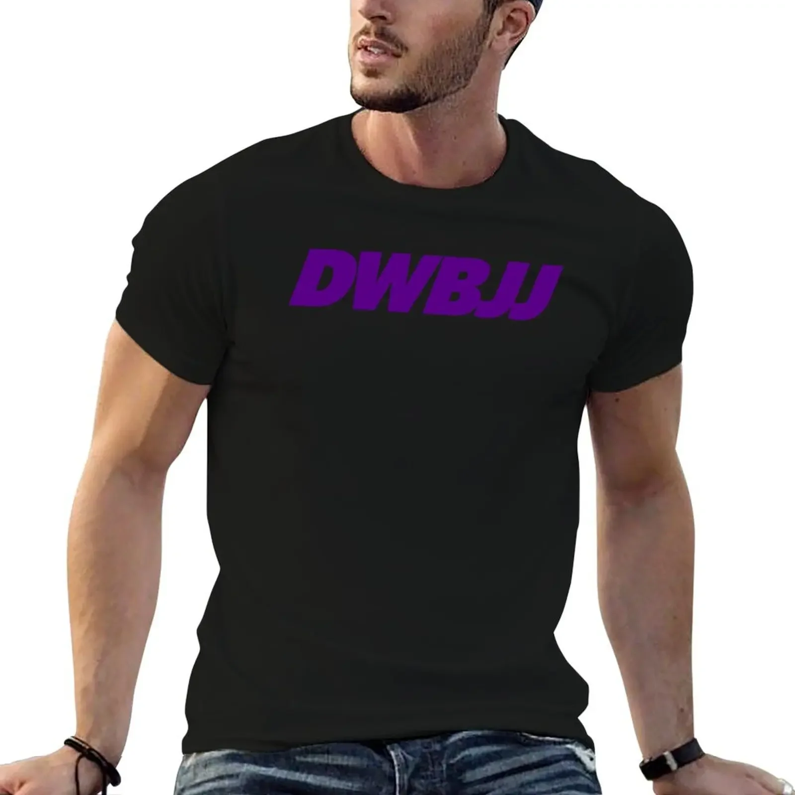 

PURPLE DWBJJ T-Shirt plus sizes vintage clothes cute tops valentines boutique clothes mens graphic t-shirts big and tall