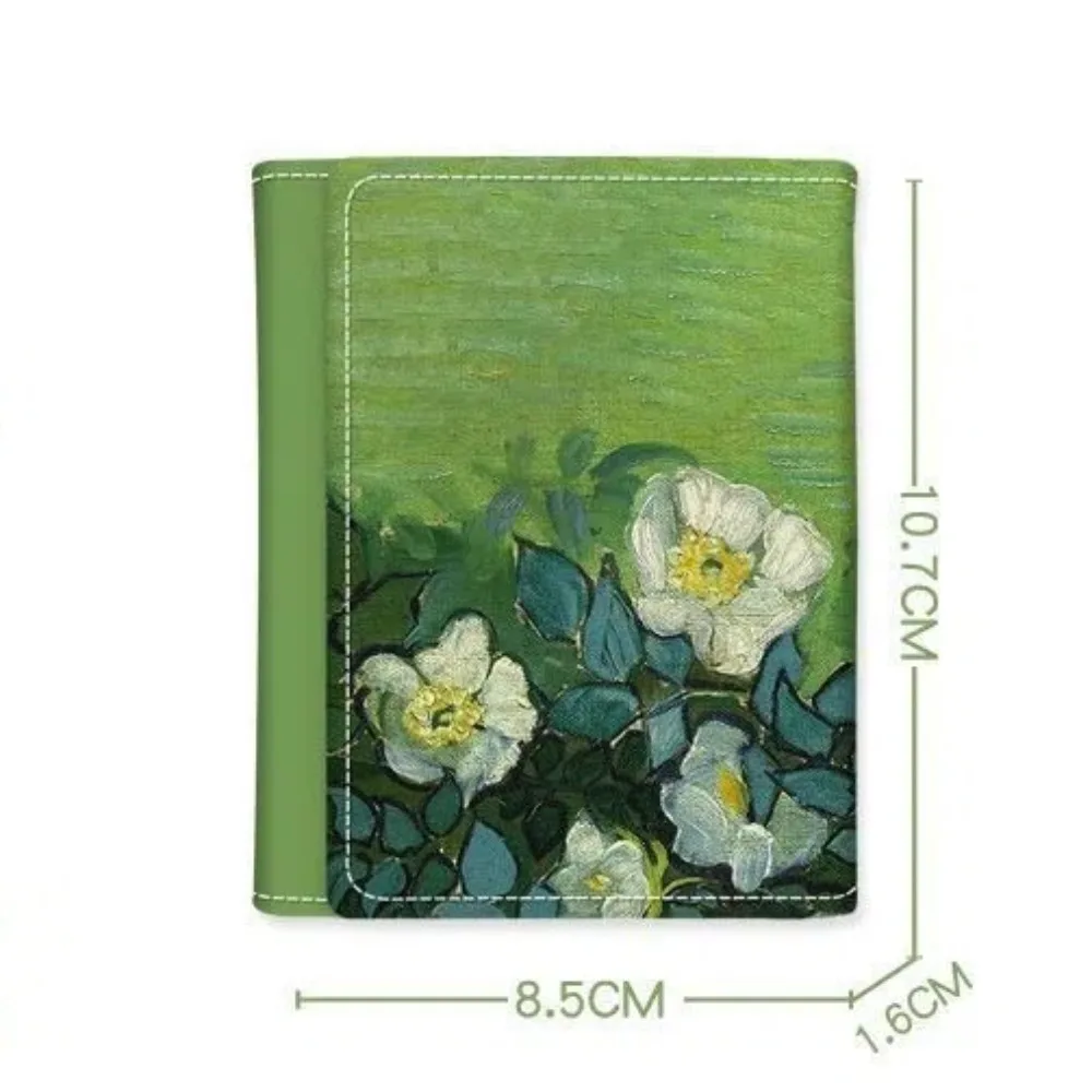 Nuovo design di pittura a olio Portafoglio corto in pelle PU Slot per carte multiple Portamonete Portafoglio piccolo triplo piega