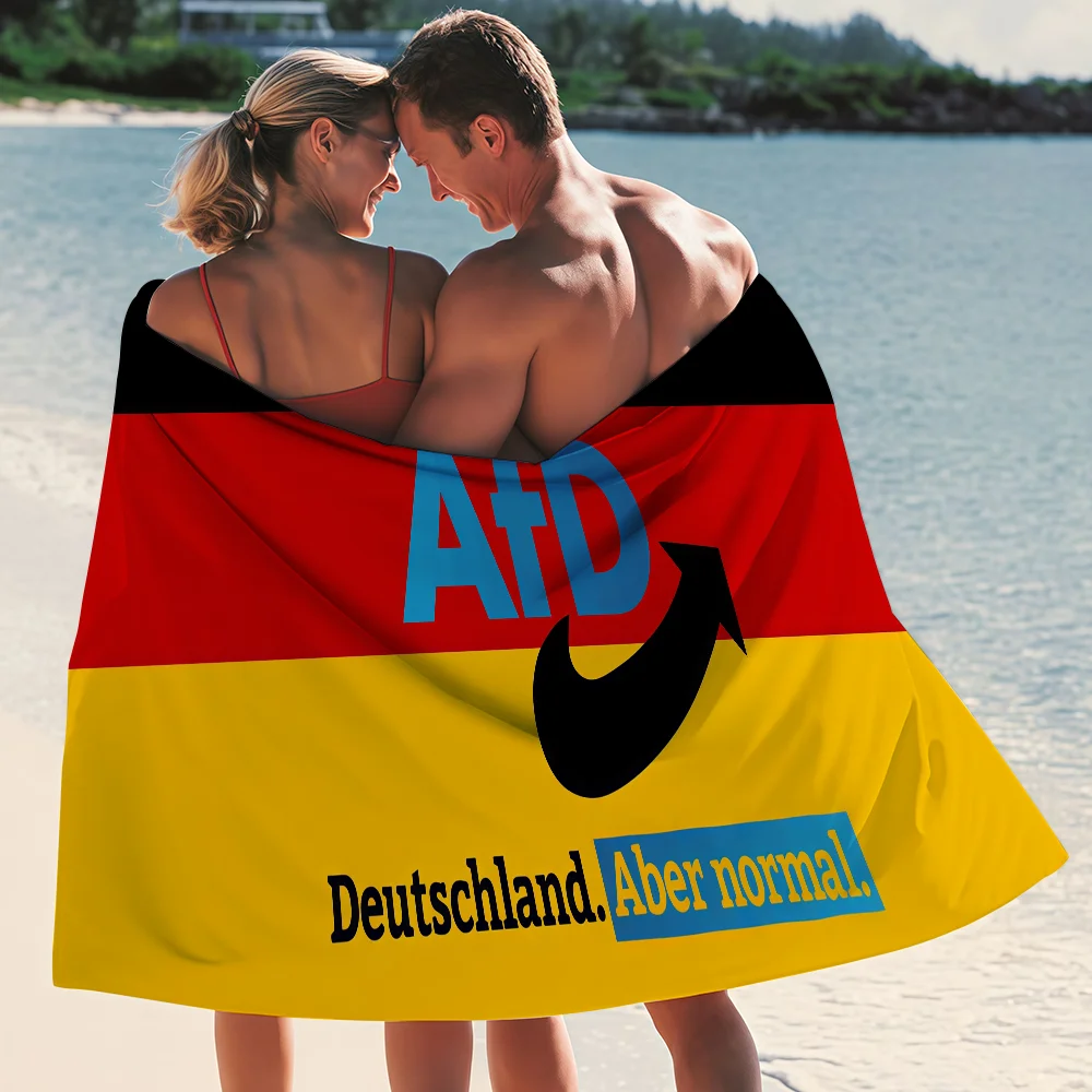 Alternative Afd Germany flag Towel Quick Drying Beach Towels Are Suitable For Swimming Pools Camping Yoga And The Gym