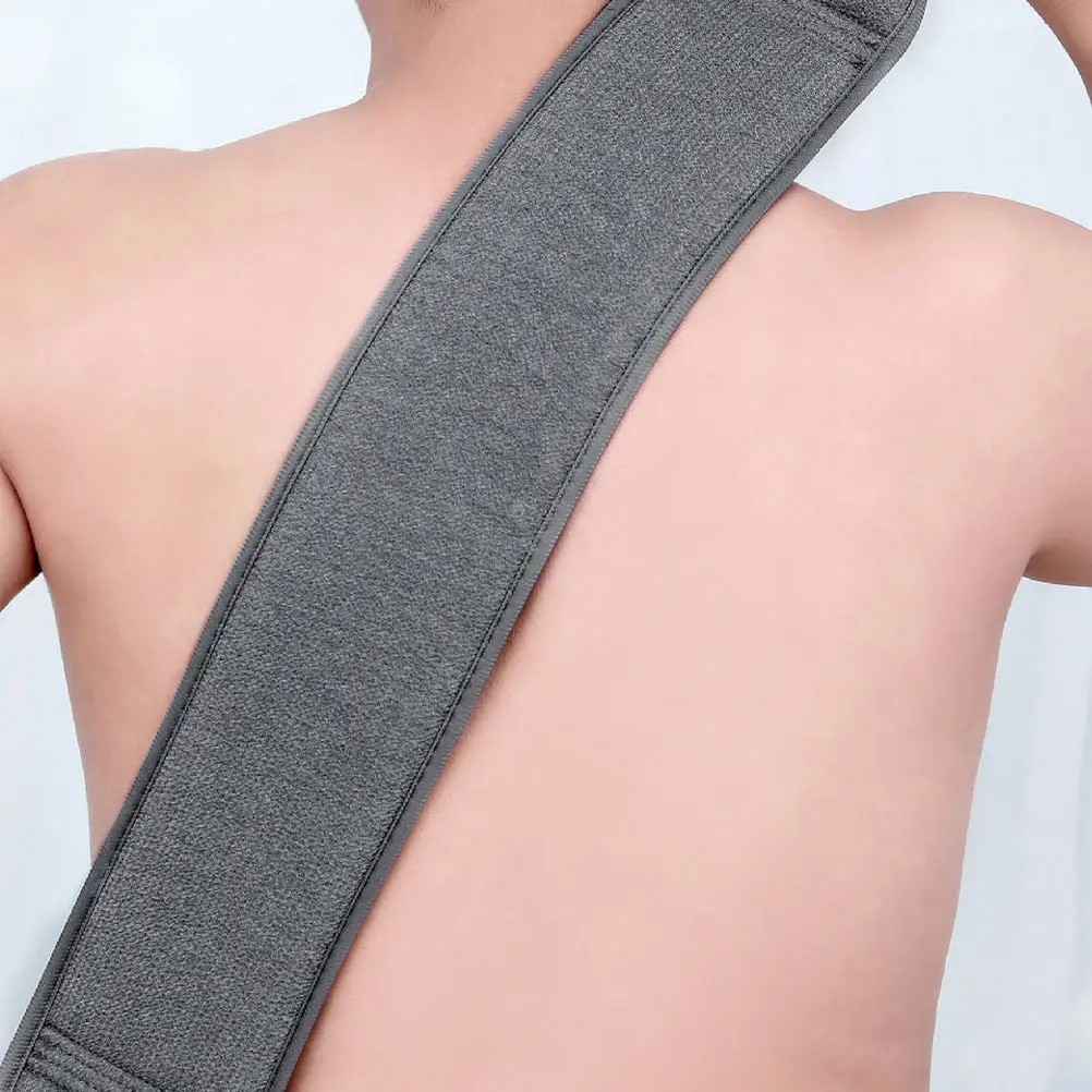 

Набор: перчатка-мочалка для душа с длинным ремешком, отшелушивающая, портативная, для мытья спины и тела