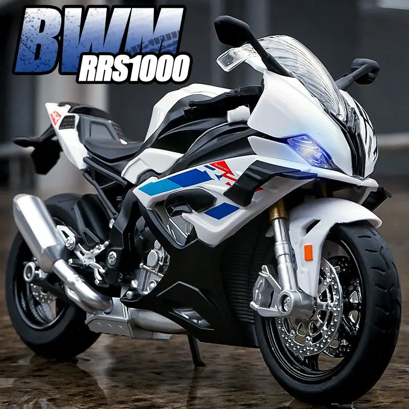 

1:12 S1000RR Alloy Die Cast Motorcycle Model Toy Vehicle Collection Sound and Light Off Road Autocycle Toys Car