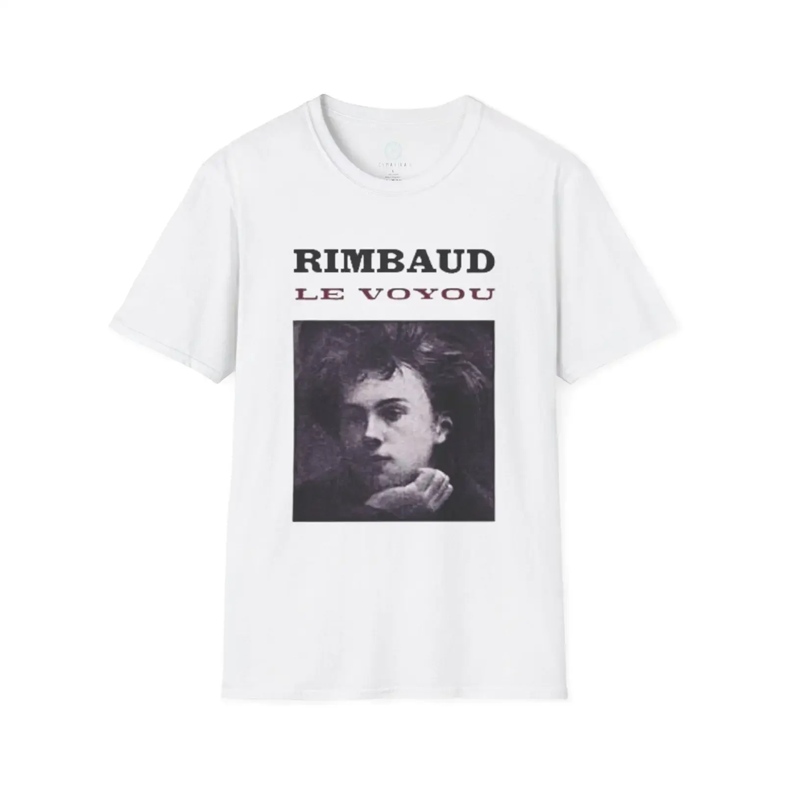 Arthur Rimbaud Le Voyou T Shirt Vintage Portrait Poetry vintage Washed Versatile Stretched Comfortable designer clothes Unisex