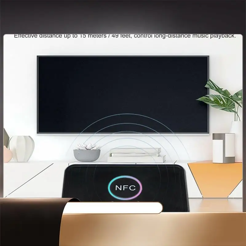 

Bluetooth-адаптер NFC BT5.0, беспроводной аудиоприемник, передатчик, разъем 3,5 мм, AUX 2, RCA, стереозвук для динамика, гарнитуры-X64A