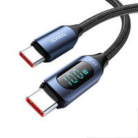 PD100W Type-C to Type-C Cable Fast Charging Data Transmission Tinned Copper Core Line 1M/2M Long for Mi13 for Smart Phone