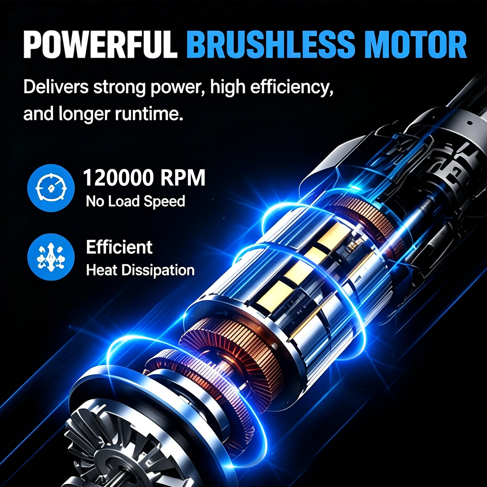 Brushless Angle Grinder 4 Speed Cutting Grinding Polishing Rust Removal Metal Wood For Makita 18-21V Battery Pin 12000RPM 125mm