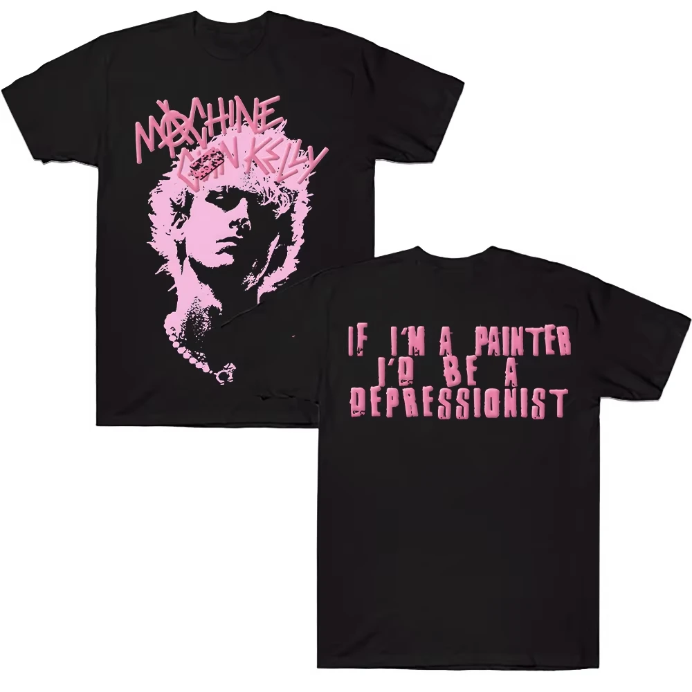 Anniversary New Machine Gun Kelly MGK Album Graphic Print T-shirt Men Women Oversized Top Streetwear Hip Hop O-neck Cotton Tee