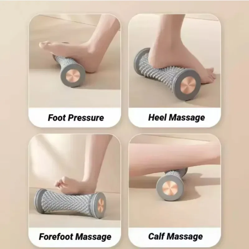 2-in-1 Foot Massager Roller & Yoga Ball Set, Manual Plantar Fascia Massager for Muscle Relaxation, Textured Plastic Roller - view 3