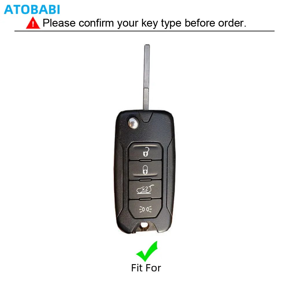 Leather Car Key Cover Bag For Jeep Renegade Hard Steel 2016 4 Buttons Folding Remote Fobs Shell Protector Case Auto Accessories