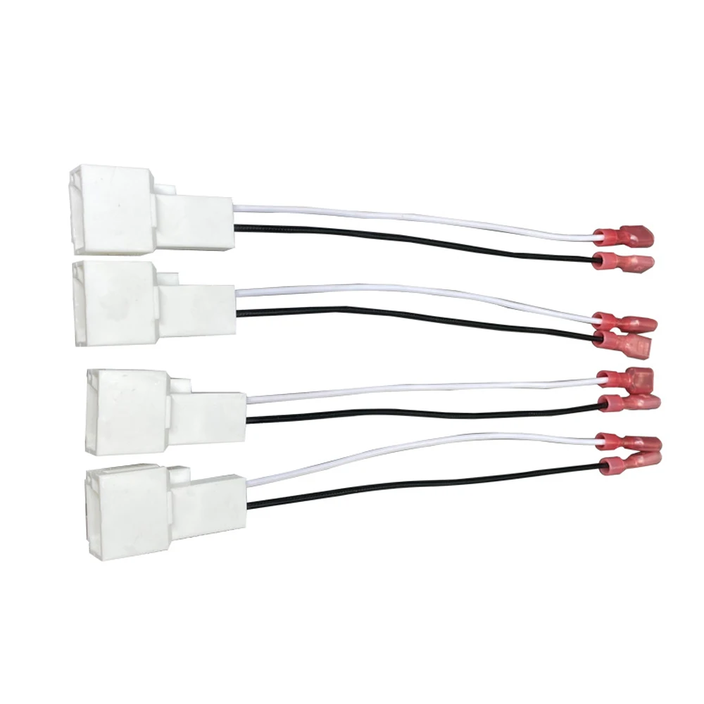 4pcs Plastic Car Stereo Speaker Wiring Harness Connector Cable Cord Adapter Plug for Nissan 2004-2019 Infiniti Models 2006-2018