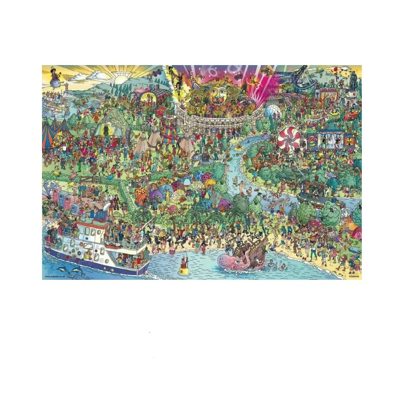 Festival Wheres Waldo, Art Film Print Silk Poster, Home Wall Decor