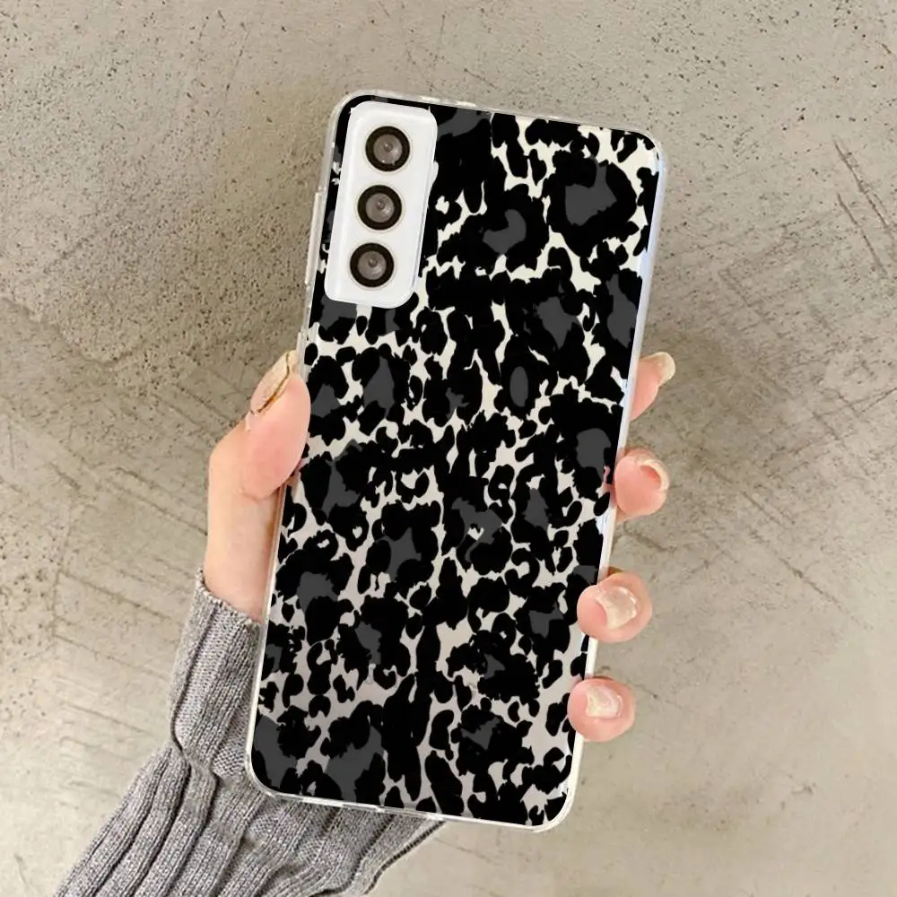 الموضة الجمالية ليوبارد طباعة تصفيح جراب هاتف لسامسونج S 20 30 21 22 23 24 A 30 50 31 32 51 70 71 72 73 الترا زائد لايت #2