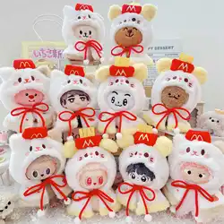 10 cm carino peluche vestiti per le bambole Kawaii soffici animali gatto cappotto vestire idol bambola che cambia vestiti gioco per le ragazze regali di raccolta