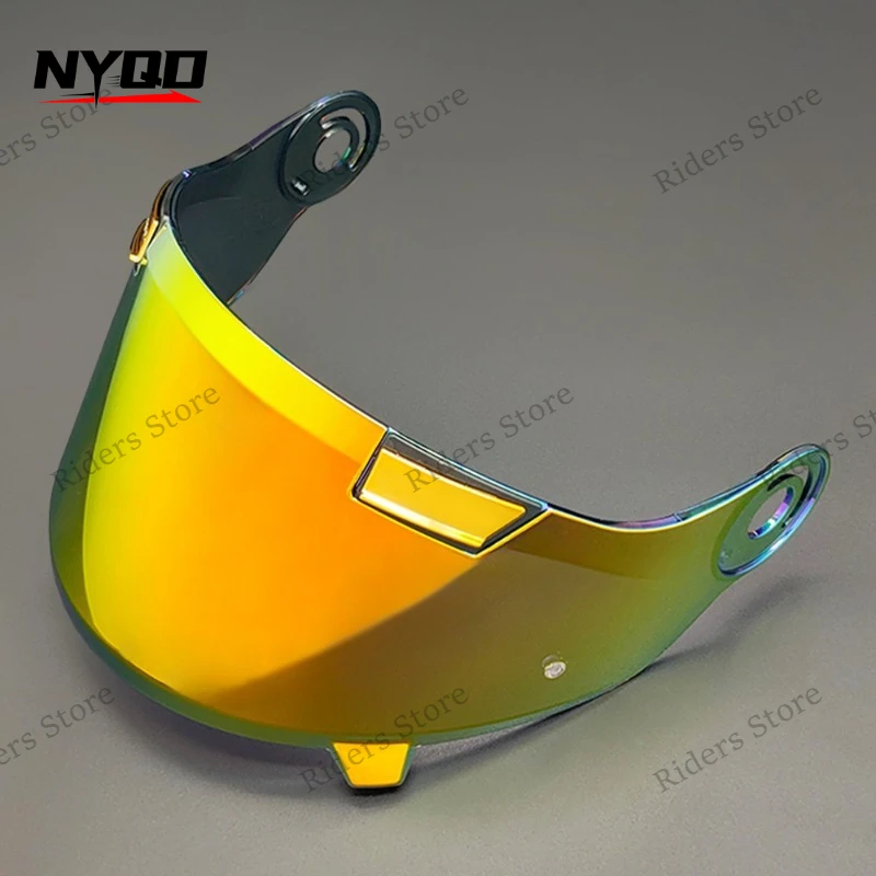 For V32 Visors Electroplated Mirror Day Night Dual Use Anti-Glare Motorcycle Retro Full Face Helmet Replacement Parts