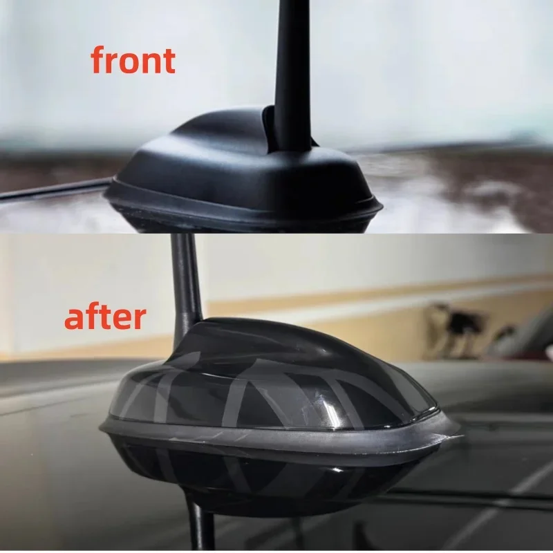 The Black Flag Antenna Aerial Decoration Case Cover Housing Protection Exterior Trim For MINI Cooper S JCW F55 F56 Accessories