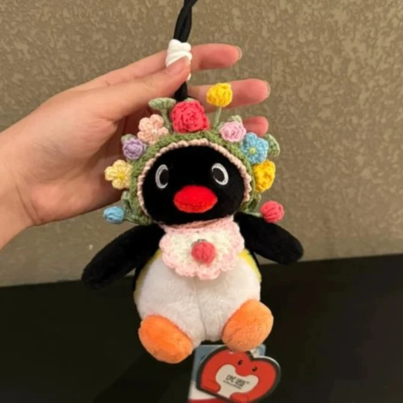 ピンクペンギンぬいぐるみキーホルダーかわいいペンギン人形バックパックペンダントクリエイティブ動物人形キーホルダー女の子クリスマスバッグアクセサリー