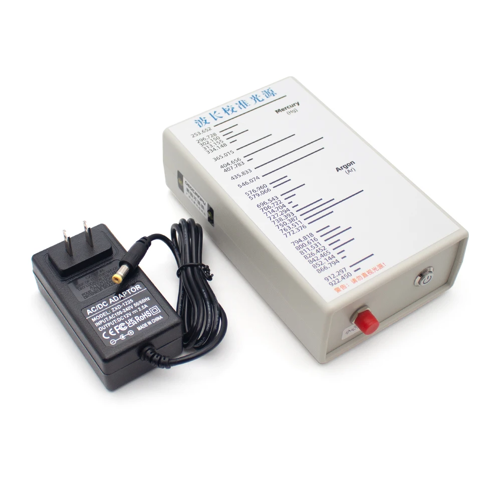TP-Hg-I Mercury Argon Light Source – Spectrometer Calibration, 253-1704nm, 3W, 5000h Lifetime, SMA905/FC Optional