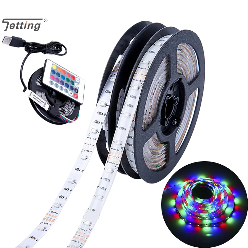 2835USB Light With RGB Lights Strip Drip Glue Waterproof Running Lamp Strips 8MM Wide Computer Mobile Power Strip