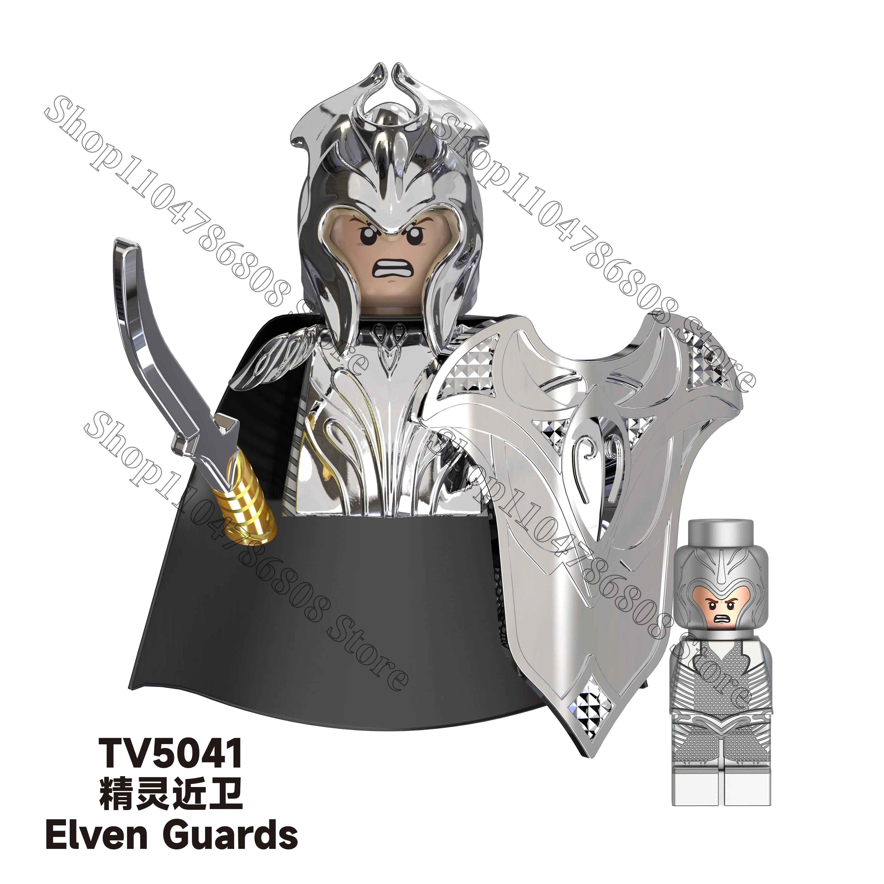 Figura de película de anime del Señor de los Anillos Uruk-hai Boromir ORCS modelo bloques de construcción regalo para niños juguetes de ladrillo