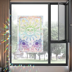 1Pc Sun Catch Moon Smile Rainbow Windows Stickers Dazzling Light Room Decoration Bedroom Decor for The Living Room Wall Decals