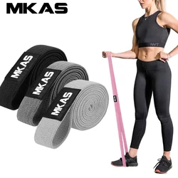 MKAS Long Resistance Loop Band Set Unisex Fitness Yoga fasce elastiche Hip Circle coscia Squat Band Workout attrezzature da palestra per la casa