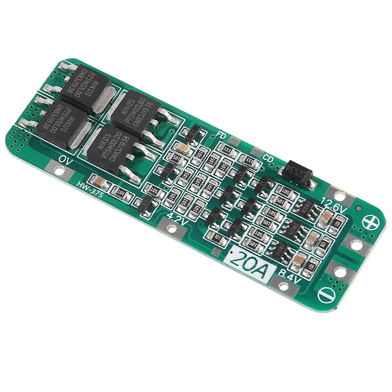 1-20 قطعة 3S 20A بطارية ليثيوم أيون 18650 شاحن PCB BMS لوح حماية 12.6 فولت 59x20x3.4 مللي متر بطارية ليثيوم أيون لمحرك الحفر #6