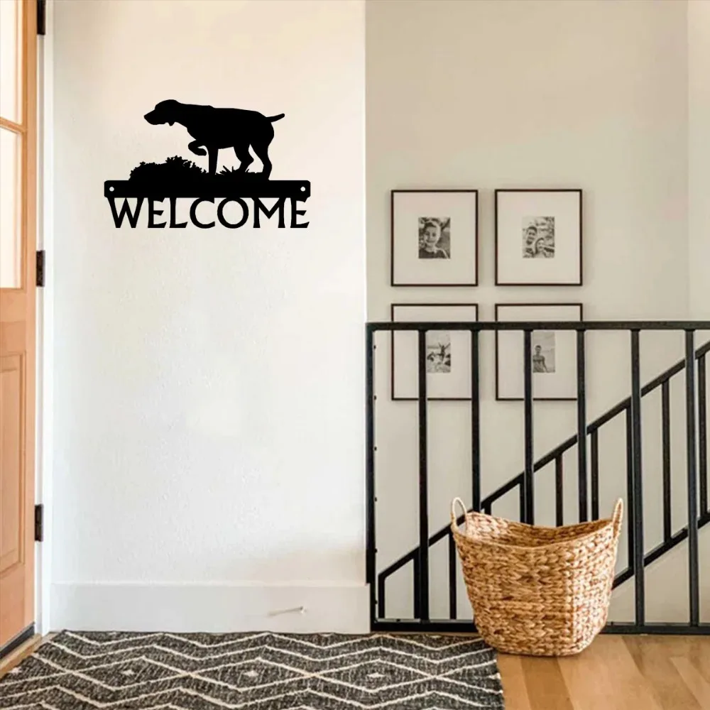 German Shorthaired Pointer Aluminum Wall Art, Metal Dog Decor Sign for Home, GSP Gift view 3