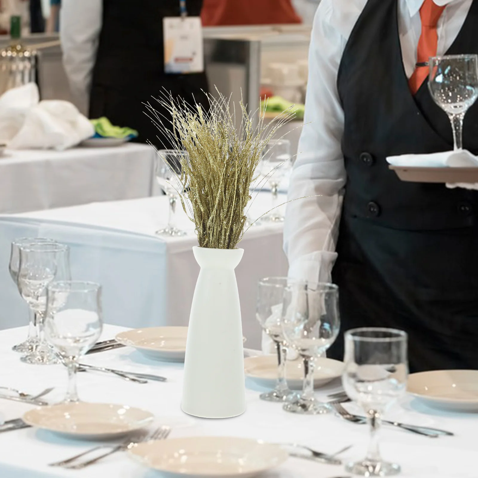 12 قطعة ينبع بريق الزخرفية الجذعية الاصطناعية لشجرة عيد الميلاد حشو إكليل ذاتية الصنع الحرف ديكور المنزل ديكور الحفلات #6