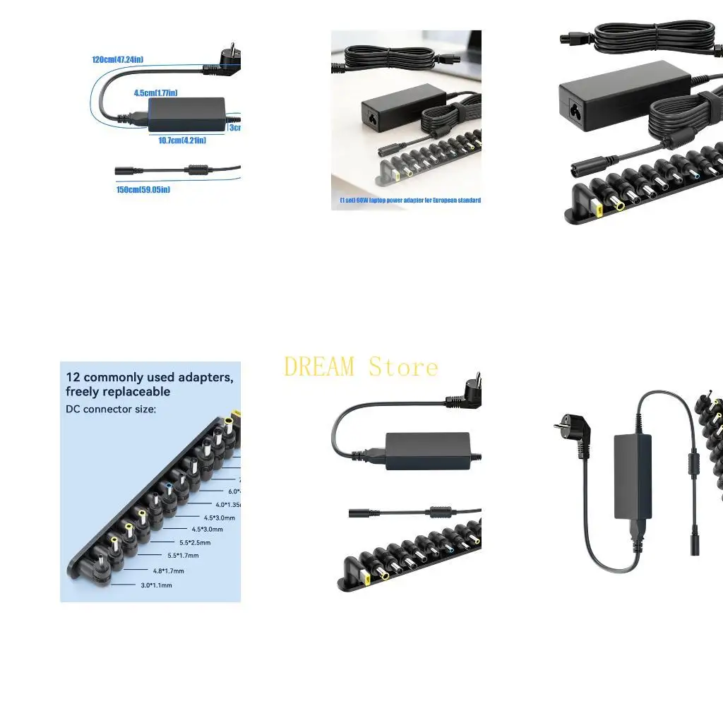 90W Laptop Power Supply with 12 Heads for Office and Indoor Use Best Sale