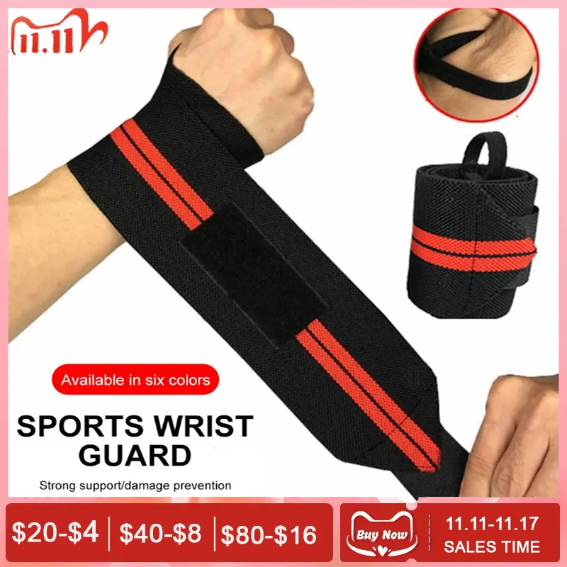 2023 Sports Wrist Guard Weightlifting Bandage Wristband Support Outdoor Fitness Sport Wrist Wrap Bandage Hand Support Wristband