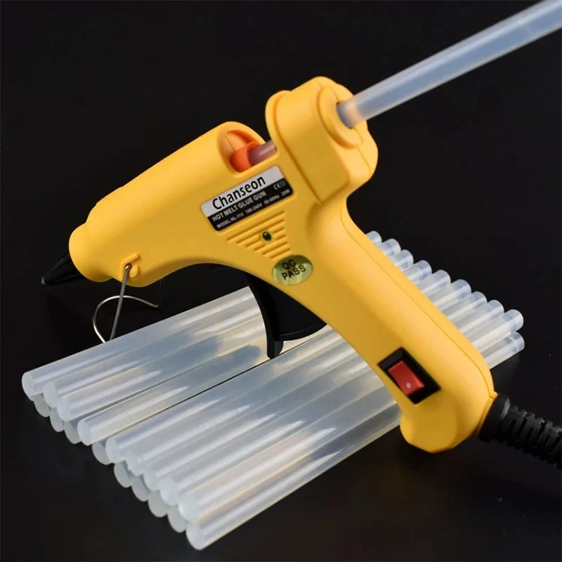 10Pcs Hotmelt Glue Stick 11mm Diameter Approx.19cm Long Large Glue Stick Transparent Good Quality Suitable For Large Glue Gun