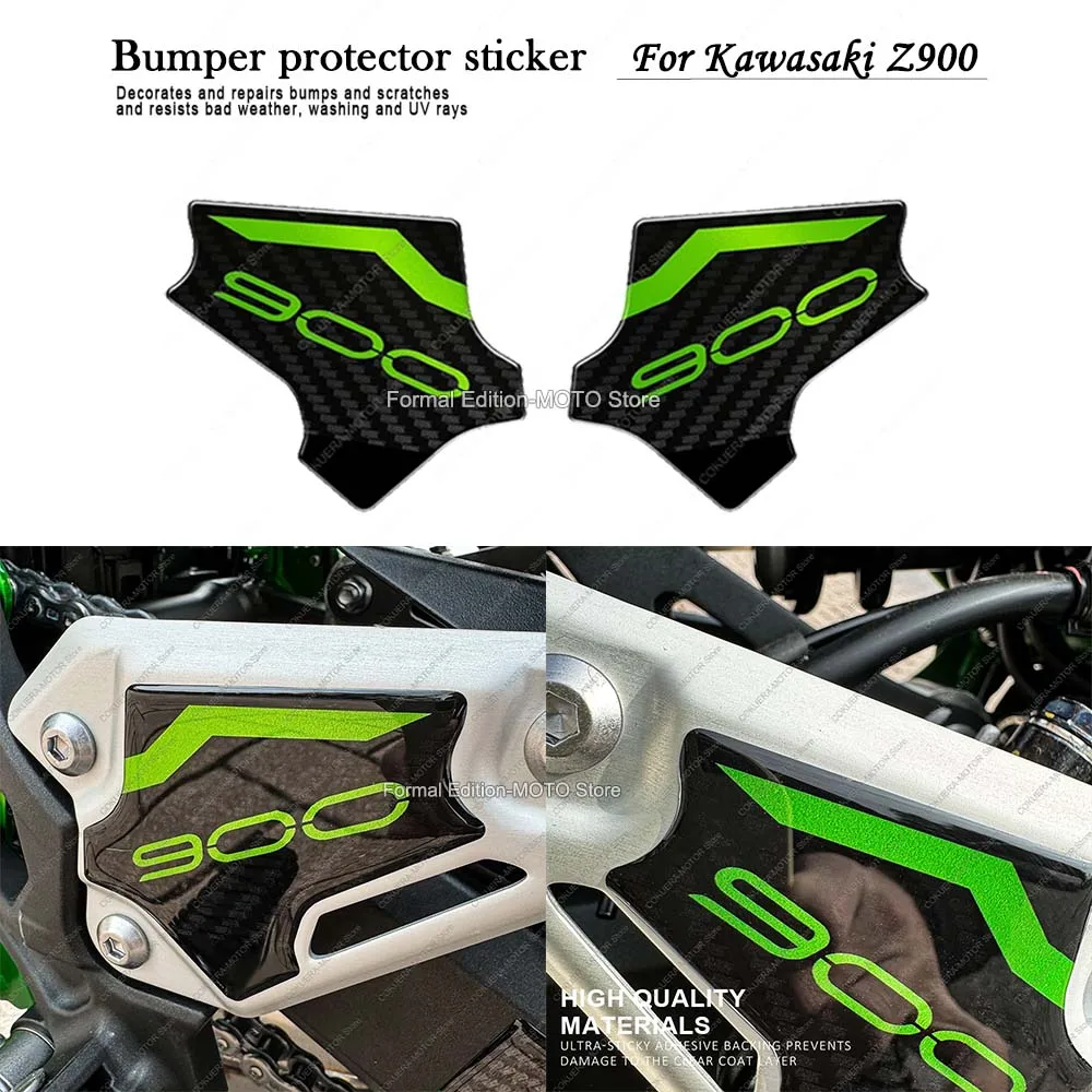 

NEW Motorcycle Bumper Protector Stickers Waterproof Scratch-Resistant 3D Epoxy Resin Stickers for Kawasaki Z900 Z 900 2023 2024