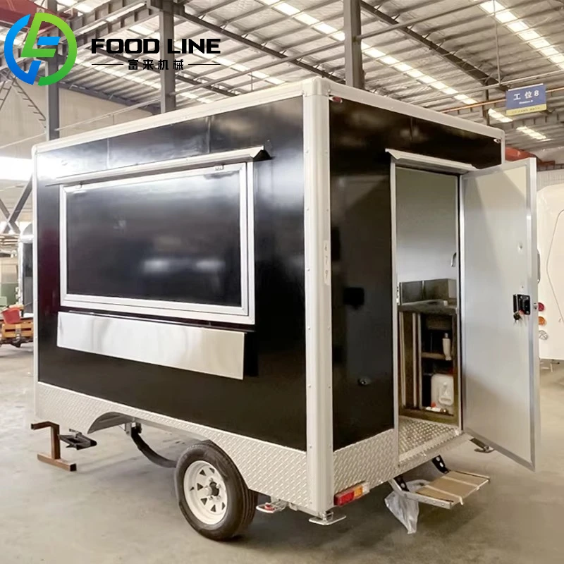 Mini Mobile Pizza Burger Pasta Coffee Fast Food Truck Food Shop Usa Mobile Coffee Food Trailer  with Full Kitchen Customized