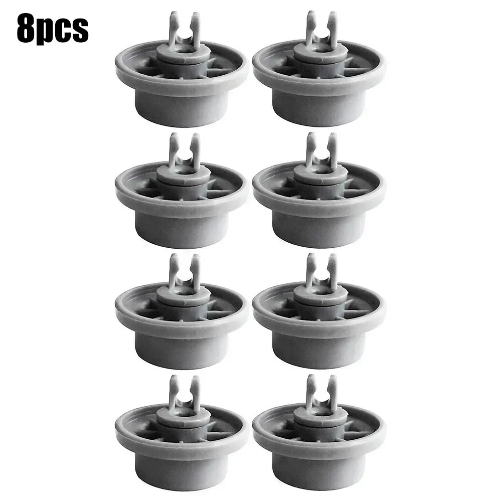 8 Pack Dishwasher Wheels For Bosch Neff Spare Parts Rollers Lower Basket 165314 Dishwasher Rack Tires Wheels Replacement