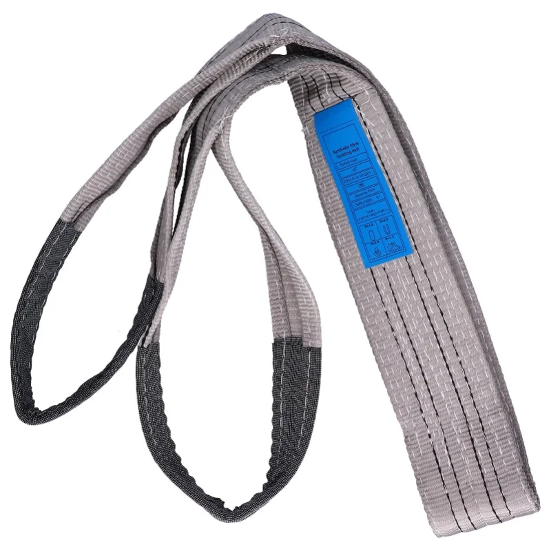

Lifting Sling Hoist Webbing 4T Flat Thickened PES Strap High Strength For Transportation2 Meters (6.6ft)