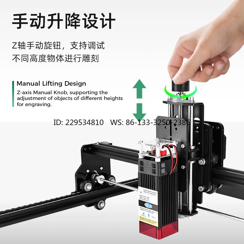 4240 two-axis engraving machine 20w 40w high-power wood board engraving mobile APP control