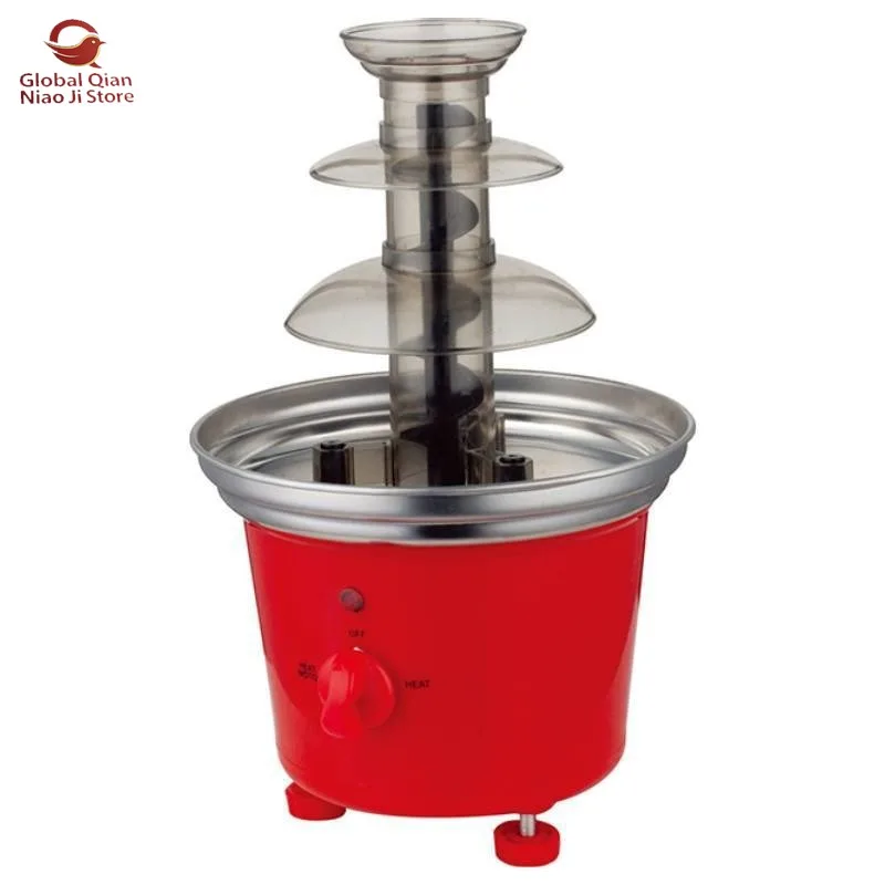 Meicha Three‑Tier Stainless Steel Chocolate Fountain for Home Use, Party