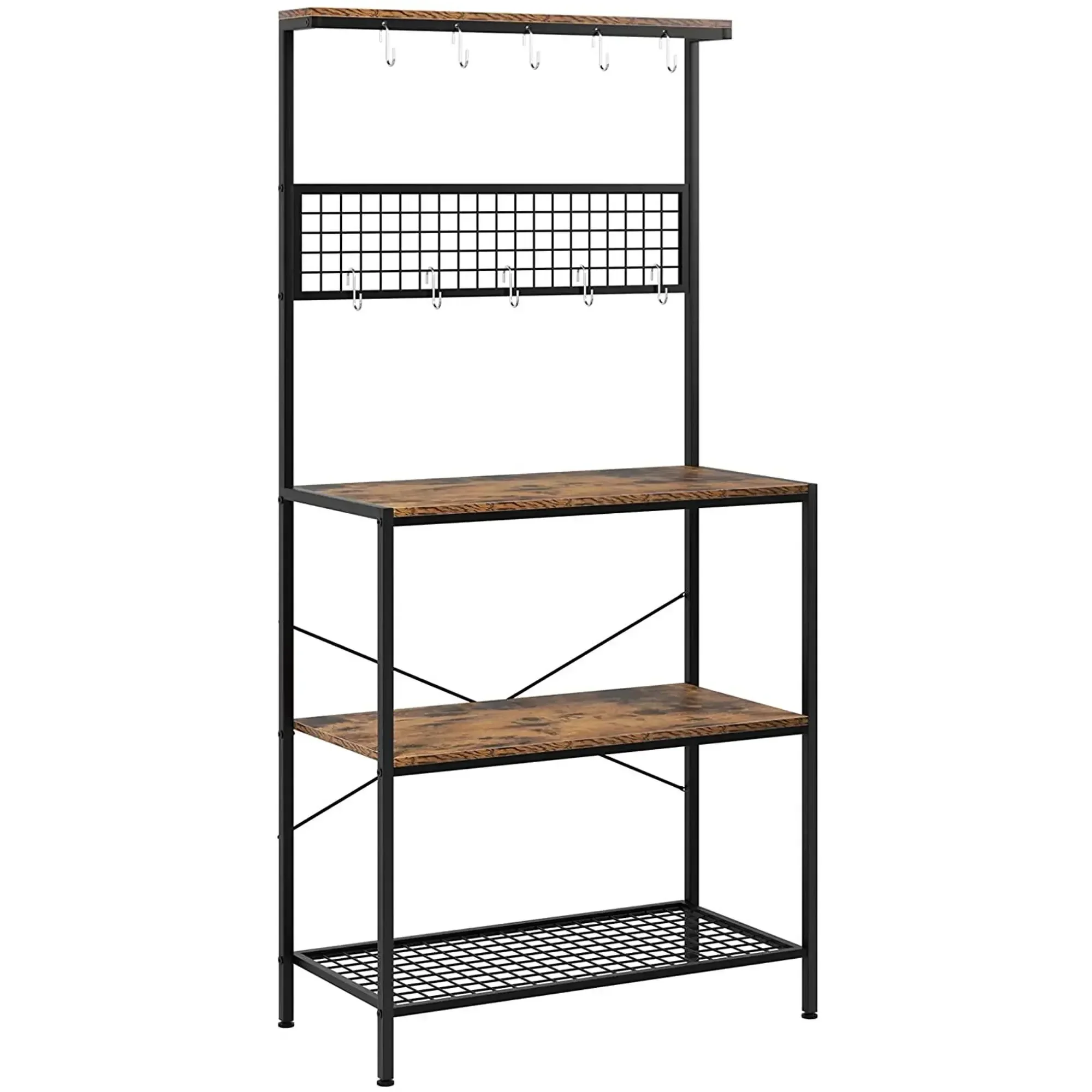 

Кухонная подставка для микроволновой печи, 3-уровневая стойка для пекаря, полка для хранения, кухонная вешалка, аксессуары, полки