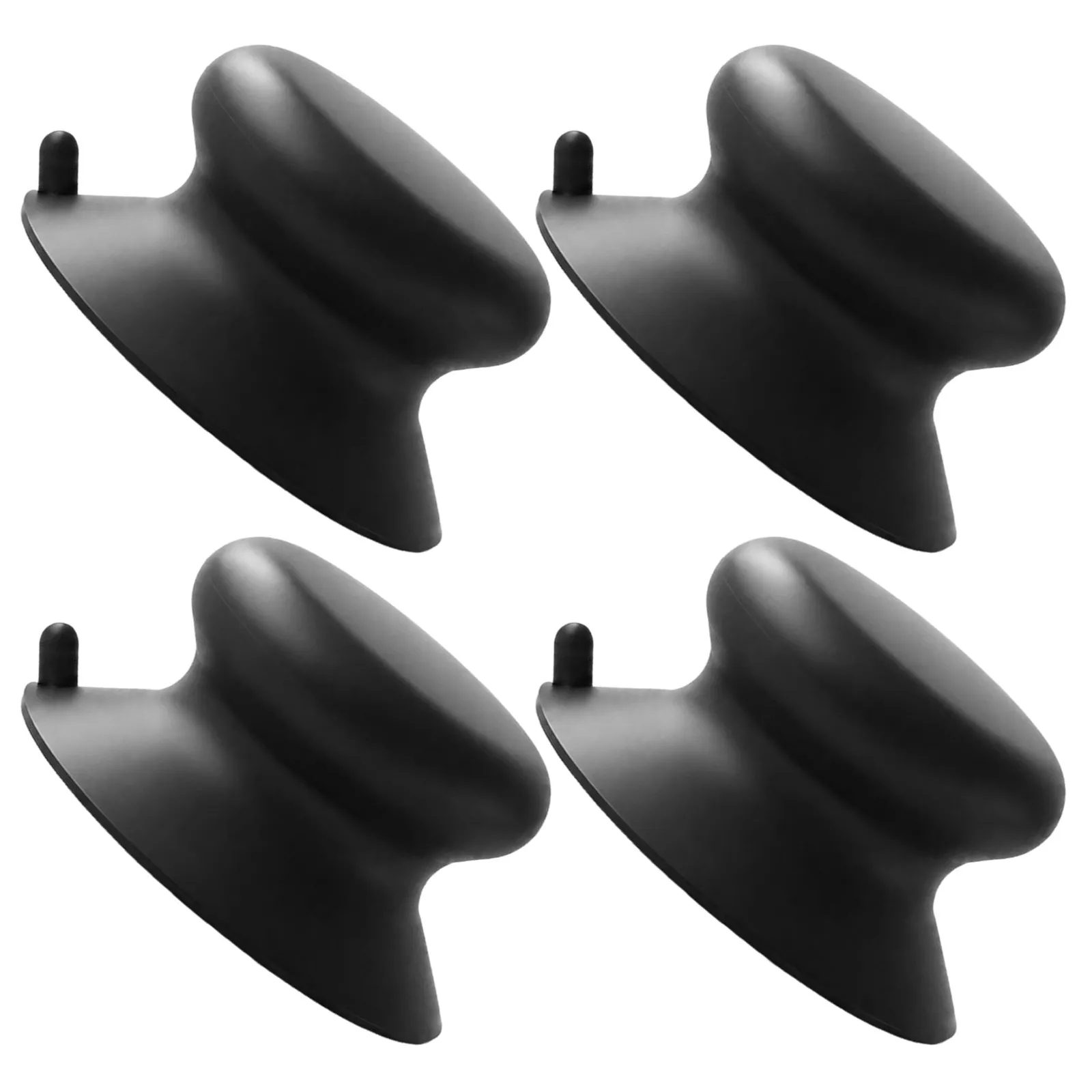 4Pcs Silicone Suction Cup Handle Strong Kitchen Cabinet Door Pull Bathroom Shower Tub Pot Lid Knob Removable Grip