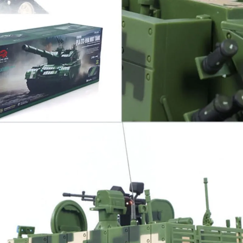 3899A Heng Long 1/16 Remote Control Main Battle Tank Plastic RC Military Model Infrared Combat Smoking Lights Sounds Battery
